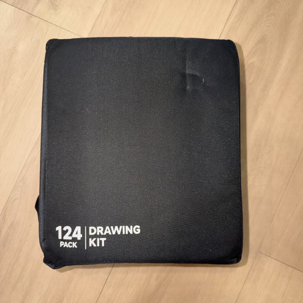 Shuttle Art 124 Pack Drawing Kit Colored Pencils Sketch Pads Art Set w/ Case - Picture 5 of 5